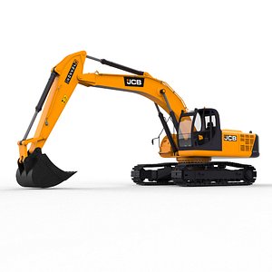 jcb js220 excovator 3D model