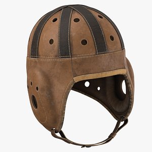 3D Leather Helmet Short Strap