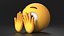 Cara de emoji que mira a escondidas