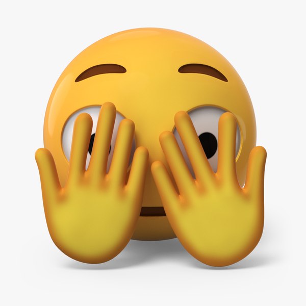 modelo 3d Cara de emoji que mira a escondidas - TurboSquid 2240462