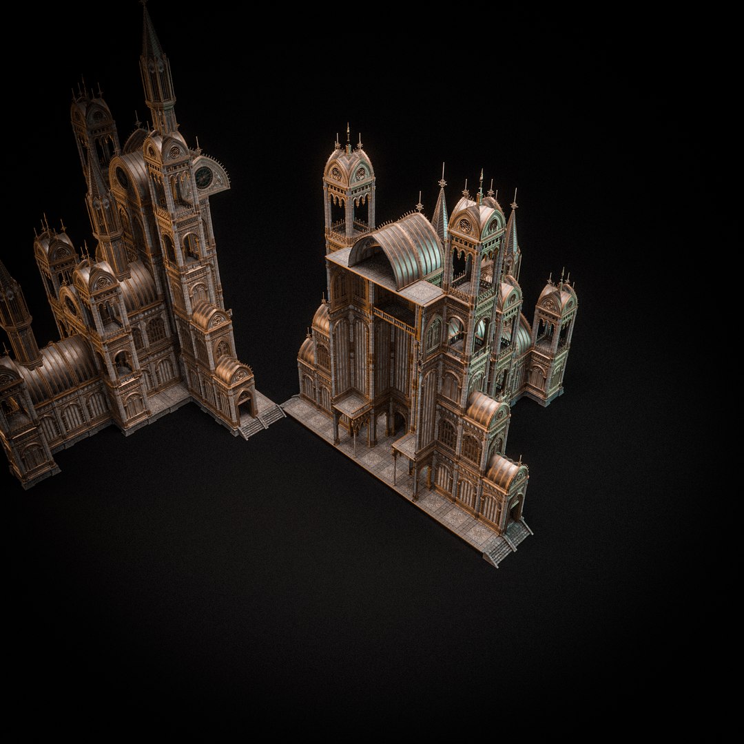 GOTHIC MODULAR BUILDING 9 3D - TurboSquid 2315119