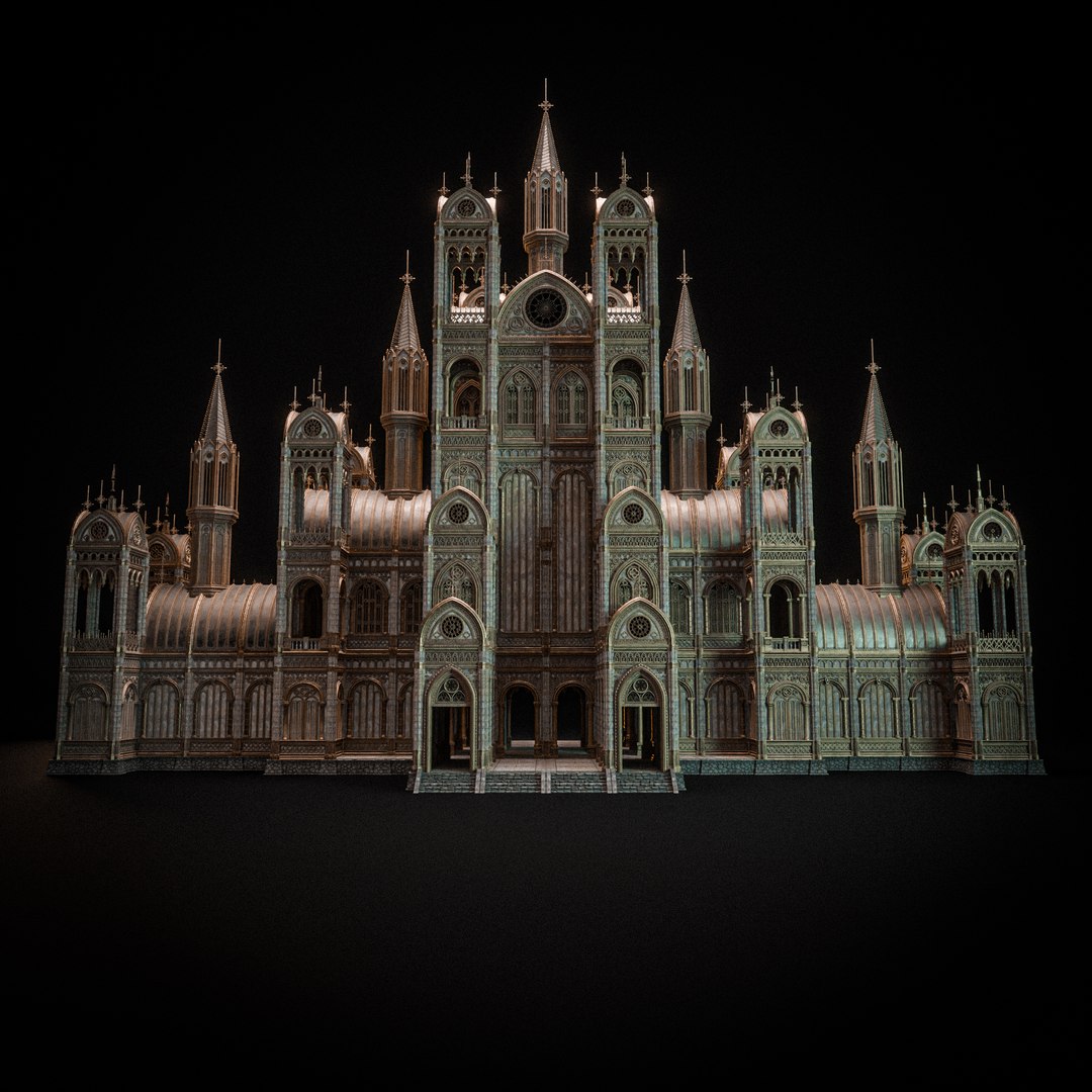 GOTHIC MODULAR BUILDING 9 3D - TurboSquid 2315119