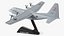 3D Hercules C130 Scale Model with Stand