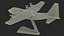 3D Hercules C130 Scale Model with Stand