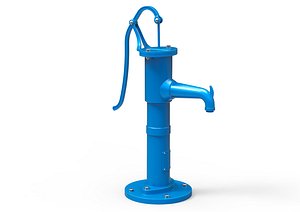 3D hand water pump old
