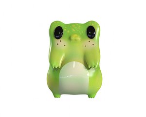 Stylized Frog 3D model