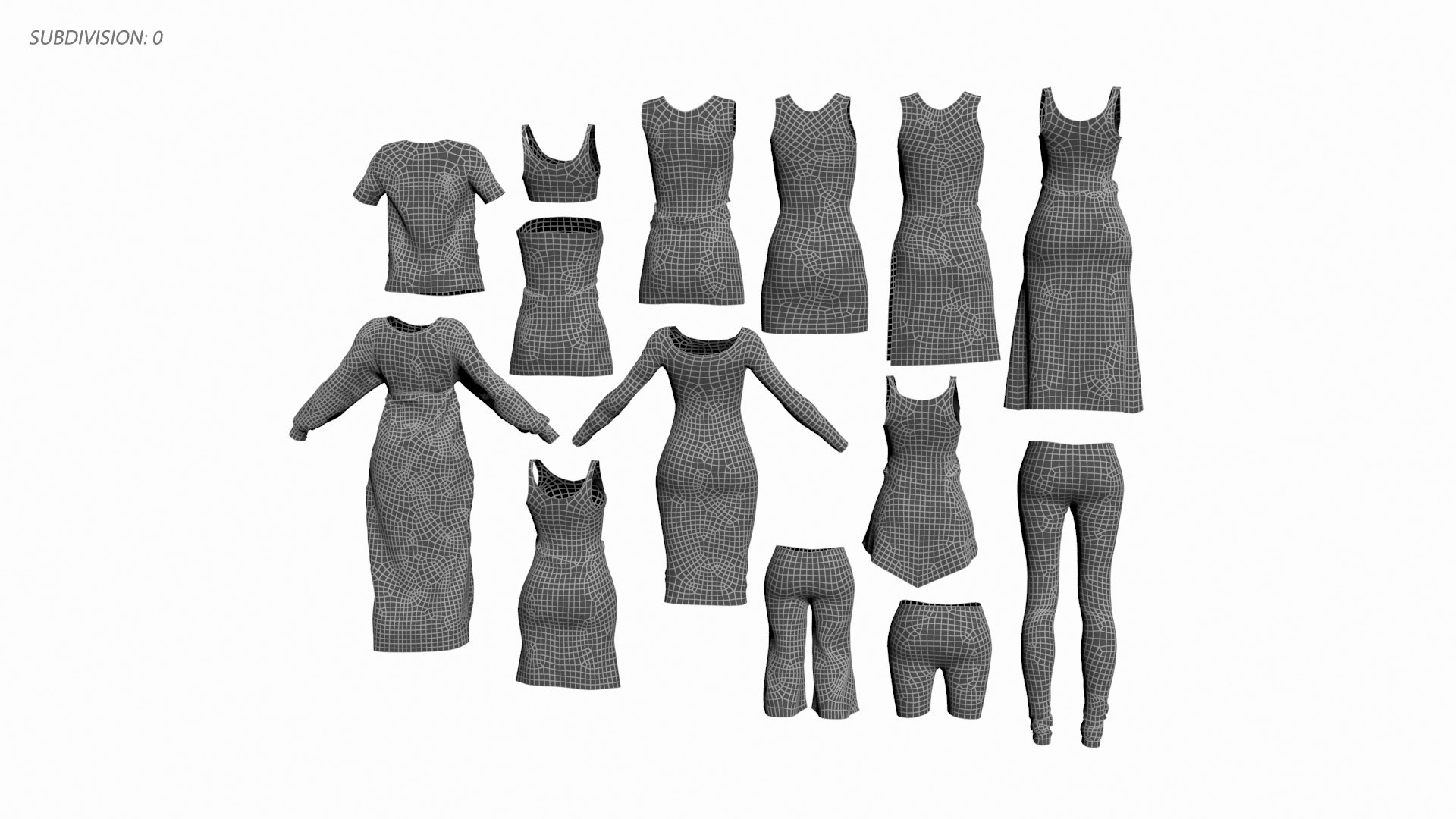 3D Model Base Cloths Mesh Collection - TurboSquid 1790456