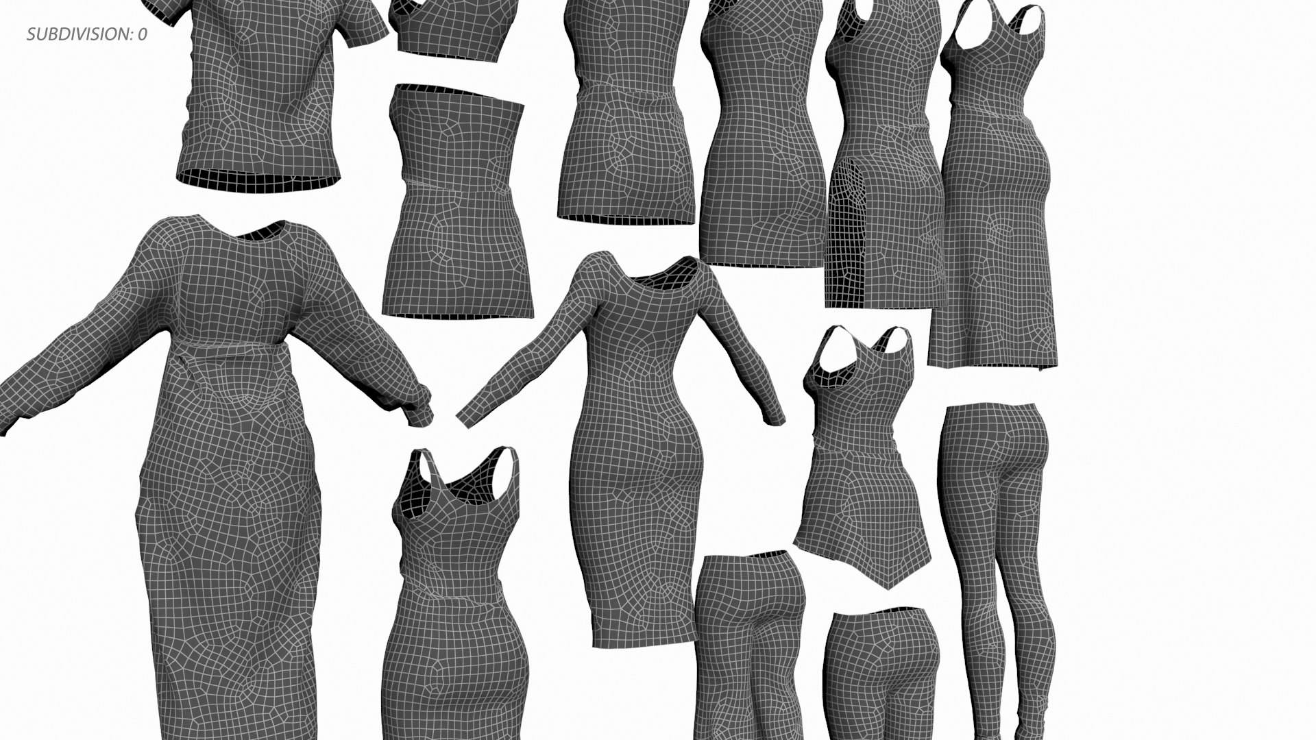3D Model Base Cloths Mesh Collection - TurboSquid 1790456