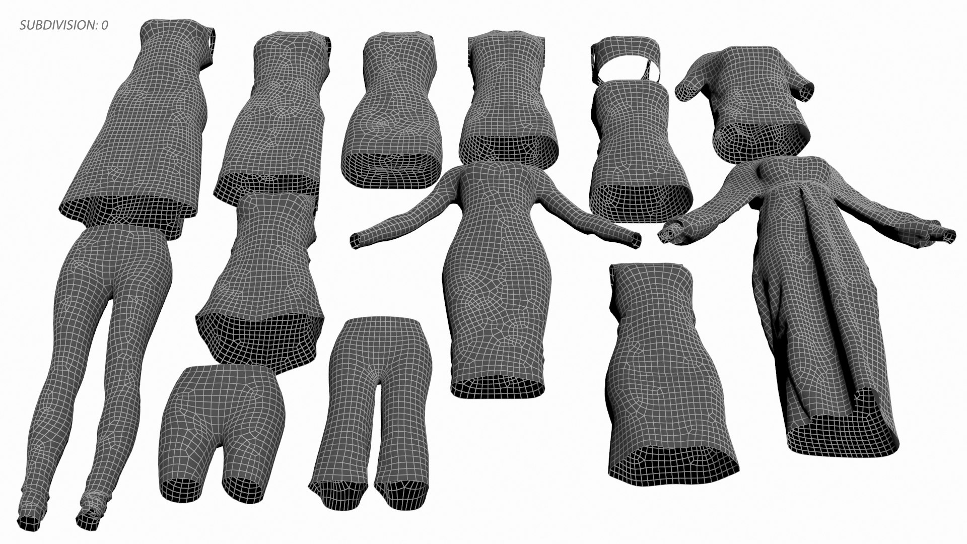 3D Model Base Cloths Mesh Collection - TurboSquid 1790456