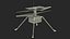 3D model NASA Ingenuity Mars Helicopter Dusty