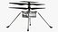 3D model NASA Ingenuity Mars Helicopter Dusty