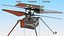 3D model NASA Ingenuity Mars Helicopter Dusty
