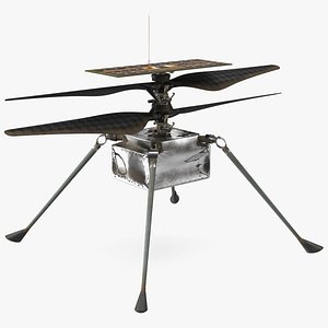 3D model NASA Ingenuity Mars Helicopter Dusty