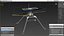 3D model NASA Ingenuity Mars Helicopter Dusty