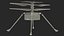3D model NASA Ingenuity Mars Helicopter Dusty