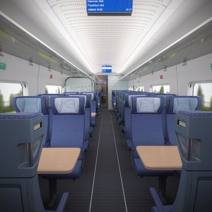 ICE 4 Speed Train Cabin and Cockpit