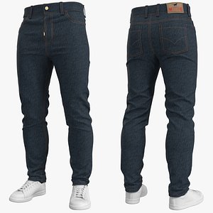 3D Jeans Pants - Marvelous Designer model