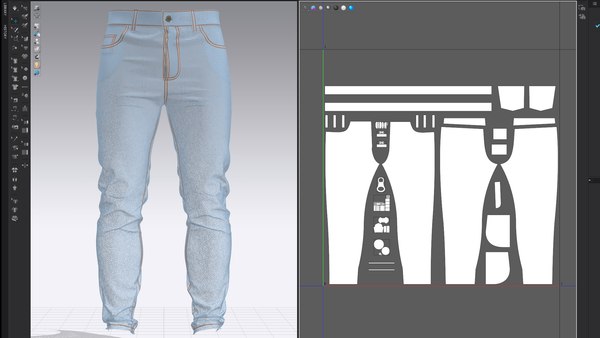 3d Jeans Pants Marvelous Designer Model Turbosquid 1949674