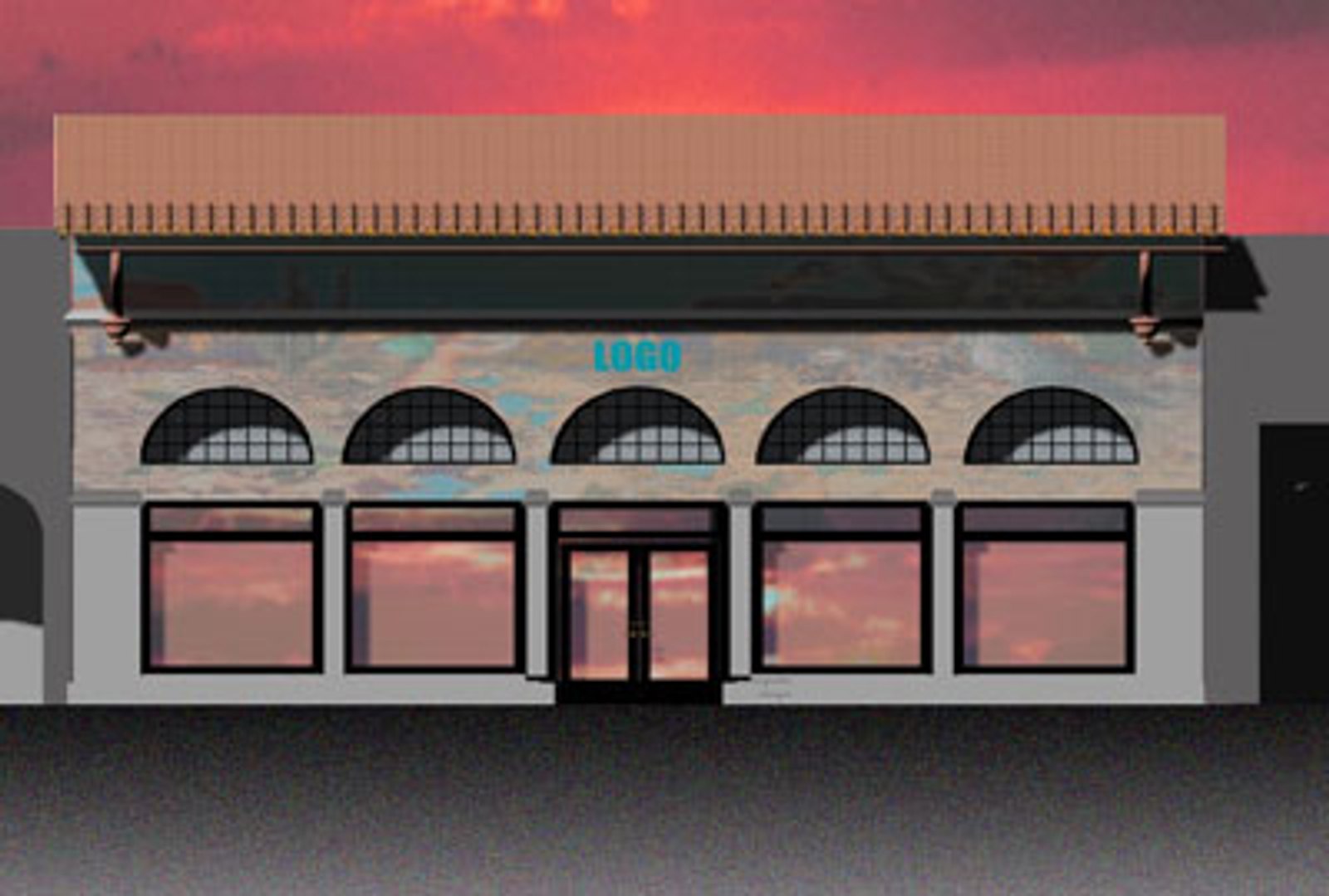 3d Model Spanish Storefront Store
