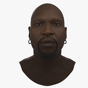 AfricanAmericanMaleBust 3D