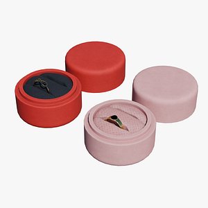 3D Elegant Ring Jewelry with Decorative Boxes model