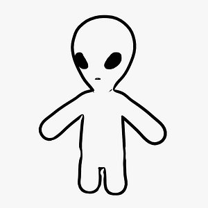 Toon Alien Grey