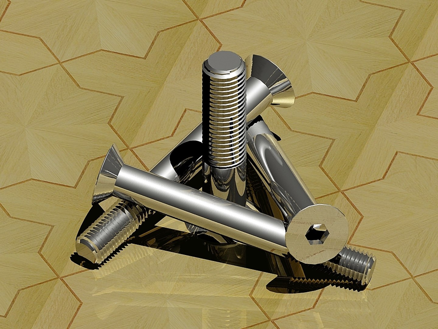 3d Model Din 7991 Iso