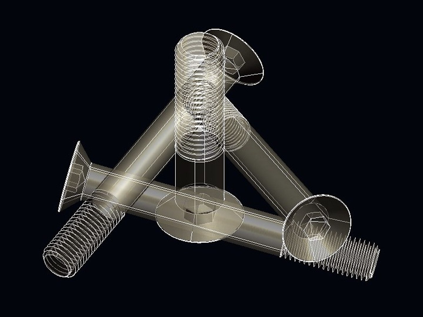 3d Model Din 7991 Iso