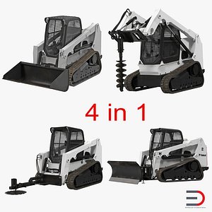 Compact Tracked Loaders 3D Models Collection