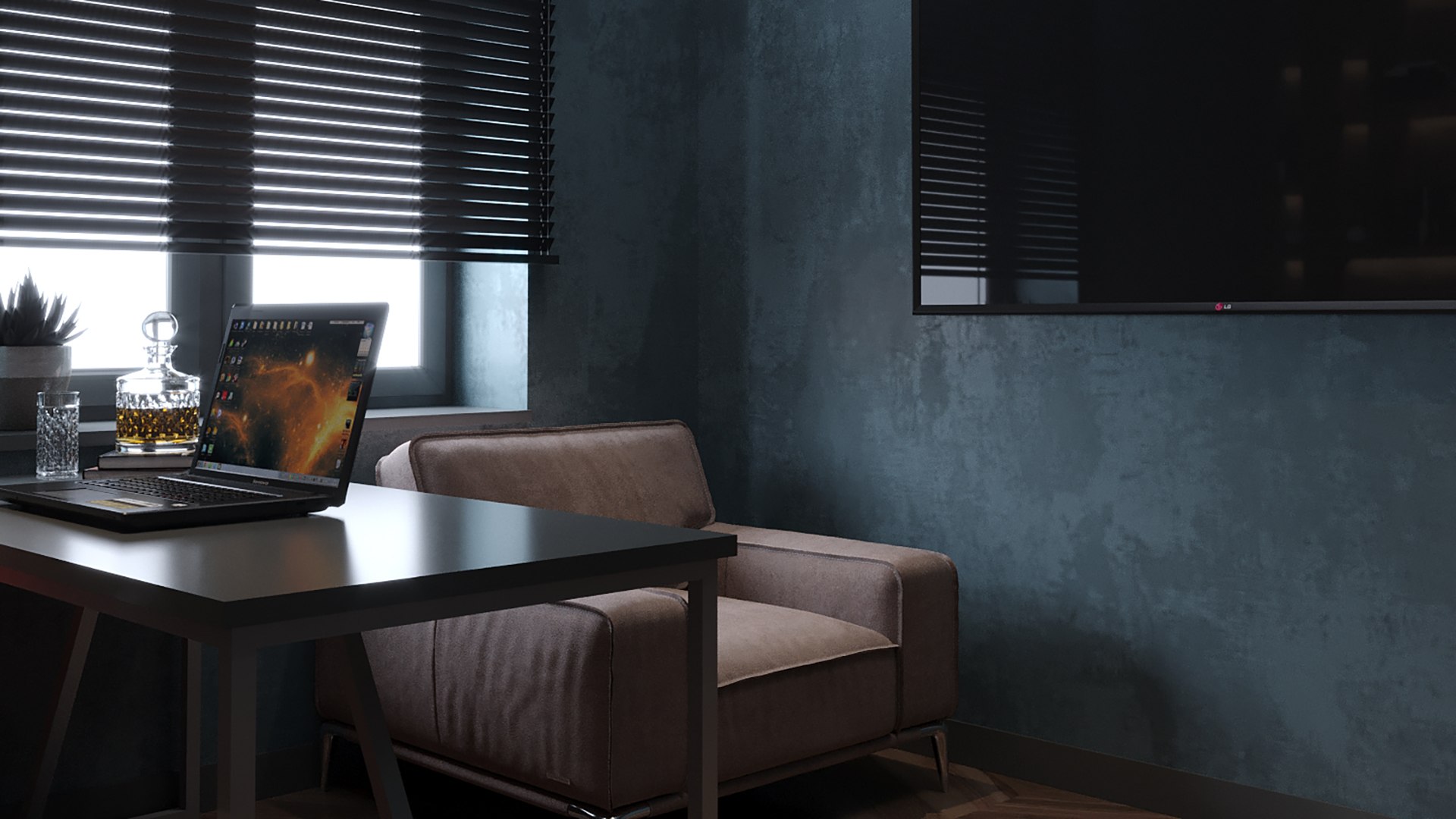 Workplace Room 3D Model - TurboSquid 1742203