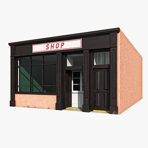 Small Retail Shop Front 3D model