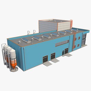 industrial building 3D model