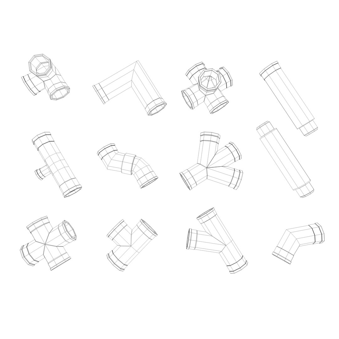 3d Model Of Pipes Pack
