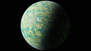 3D model 8K Fictional Jungle Planet 5