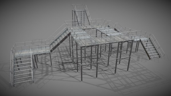 Modular stairs and gantry 3D