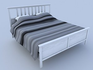 ikea hemnes bed 3D