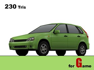 lada kalina cars 3d model