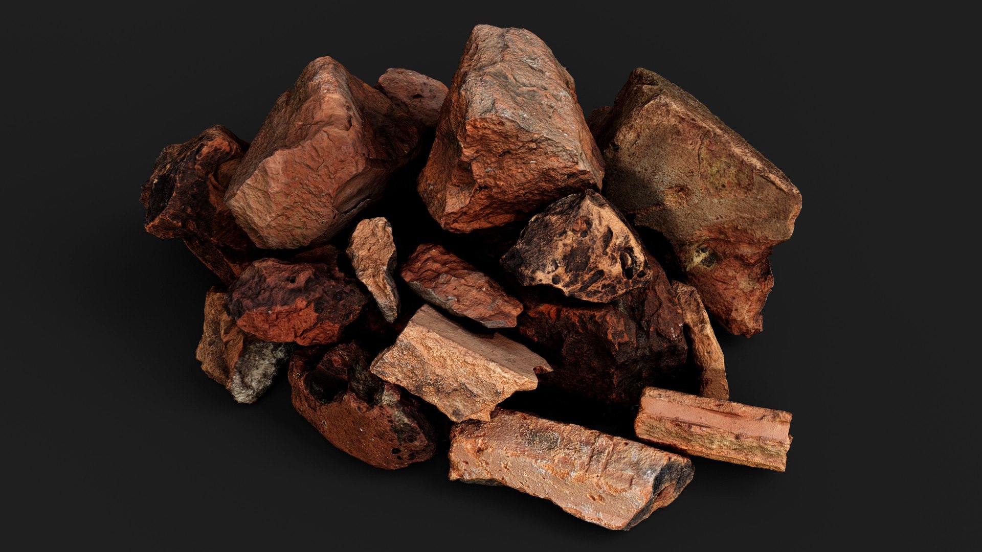 3D broken bricks debris pile detail PBR photogrammetry https://p.turbosquid.com/ts-thumb/Ou/E6dGfw/7e/preview4/jpg/1757533347/1920x1080/fit_q87/cc8edff28a2c1a7210090bfe4ff274ce98448c93/preview4.jpg