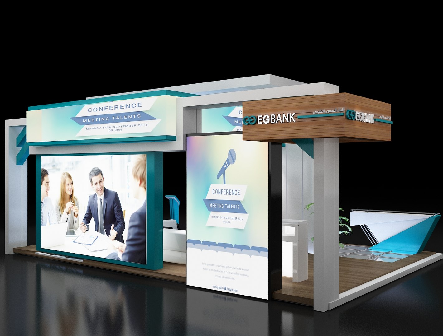 3D Stand Exhibition Booth - TurboSquid 1534259