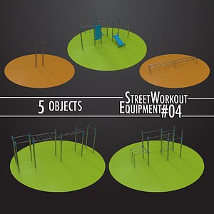 street workout equipment 04 3D model