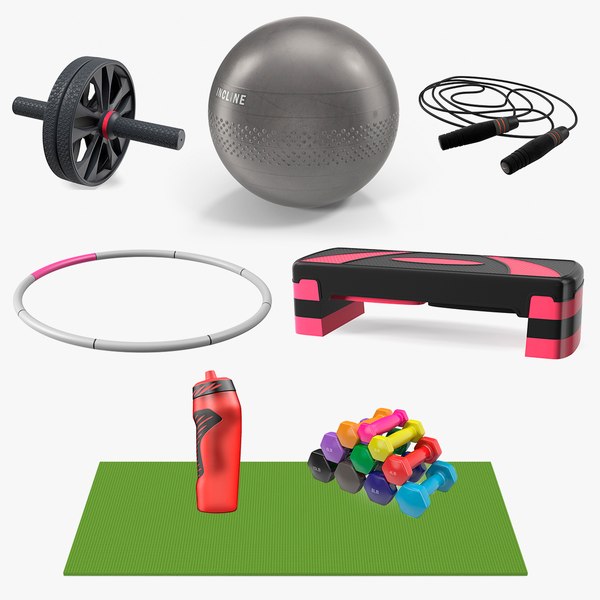 3D Fitness Equipment Collection 4 model