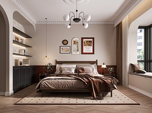 Modern bedroom model