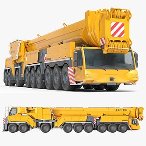 Liebherr LTM Mobile Crane 1750 9 1 3D model