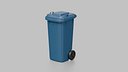 Modern Wheelie Bin - Urban Waste Management Prop