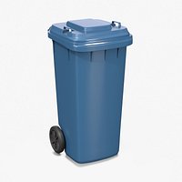 Modern Wheelie Bin - Urban Waste Management Prop