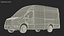3D cargo van generic car auto model