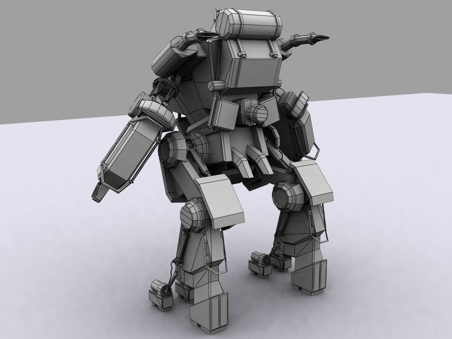 3d Model Mech Modeled