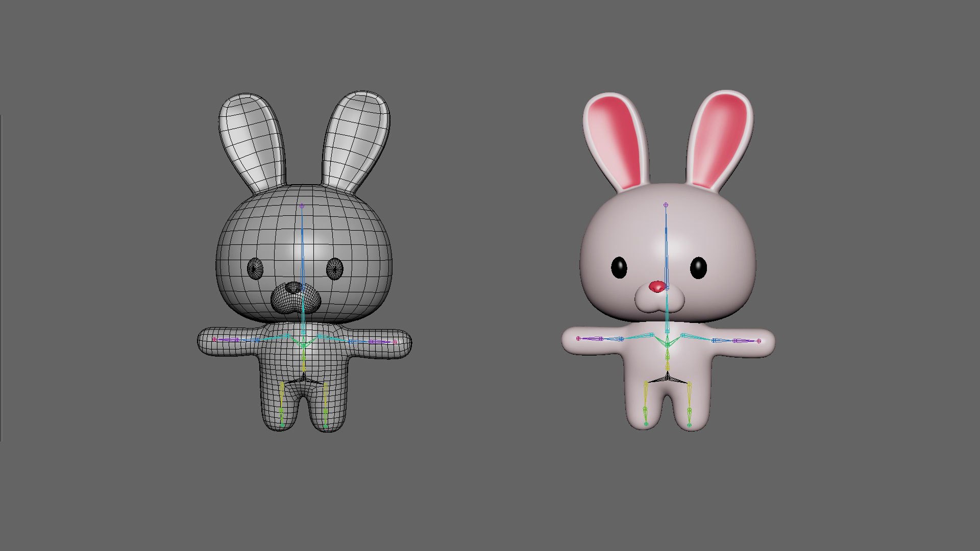 3D Model Rabbit Rigged - TurboSquid 2381354