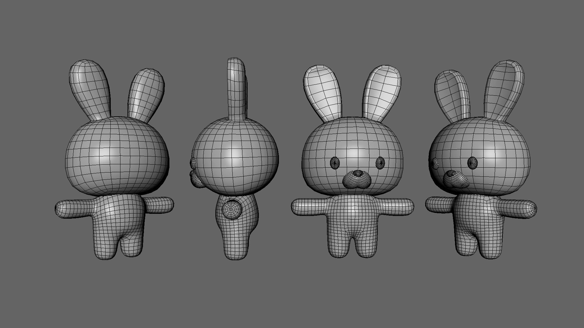 3D Model Rabbit Rigged - TurboSquid 2381354