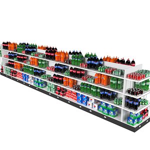 pop soda drinks 3D model